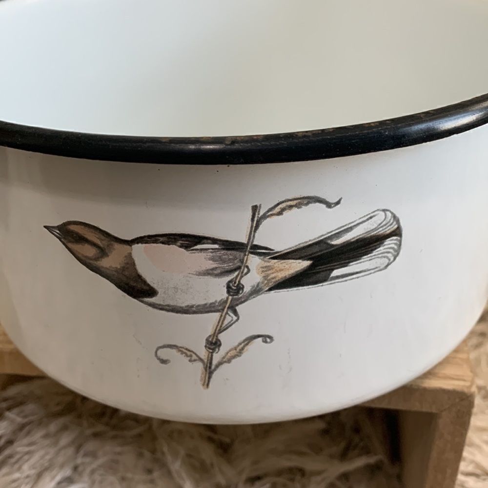 Delano Studios Dela-Ware Hand Colored Bird Pot Vintage Retro - Picture 9 of 17